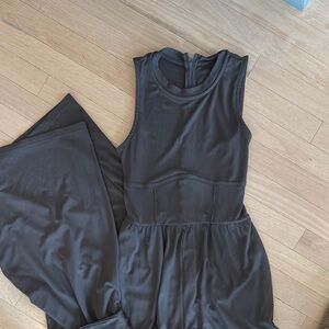 Elegant grey Sleeveless Jumpsuit